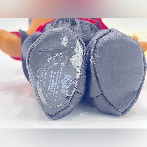 Vintage Russ Horse Jockey Troll Doll Yellow Hair Equestrian Horse Racing - Picture 4 of 6